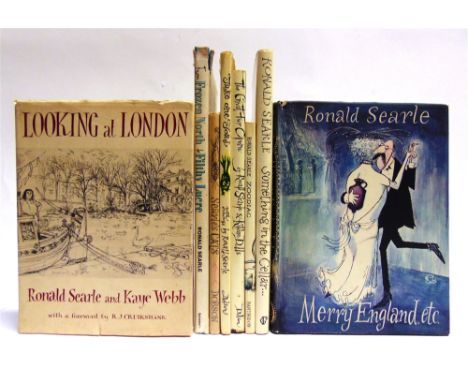 [MISCELLANEOUS]. ILLUSTRATED  Searle, Ronald. Looking at London, first edition, News Chronicle, London, 1953, soft covers, du