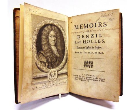 [MISCELLANEOUS]  Holles, Denzil. Memoirs of Denzil Lord Holles, Baron of Ifield in Sussex from the Year 1641, to 1648, for Go