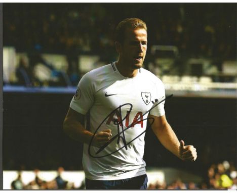 Harry Kane 10x8 signed colour photo of the current Spurs and England captain. Harry Edward Kane (born 28 July 1993) is an Eng