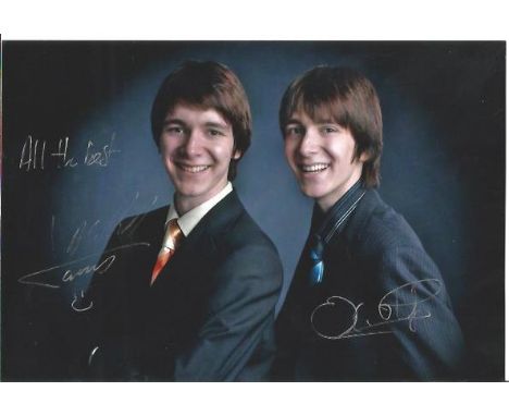Phelps Brothers 6x4 signed colour photo. James Andrew Eric Phelps and Oliver Martyn John Phelps (born 25 February 1986) are i