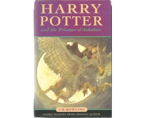 J K Rowling signed Harry Potter and the Prisoner of Azkaban hardback book. Signed on bookplate. Good Condition. All signed it
