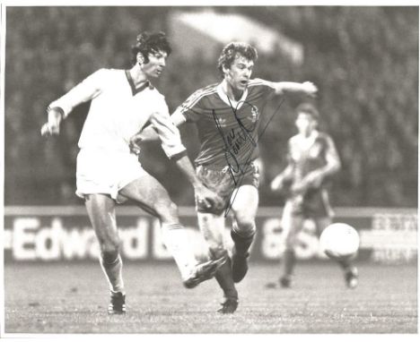 Football Tony Woodcock 10x8 signed B/W photo picture playing for Nottingham Forest in the European cup 1979. Anthony Stewart 