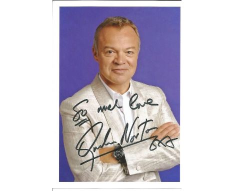 Graham Norton 7x5 signed colour photo. Graham William Walker (born 4 April 1963), known professionally as Graham Norton, is a