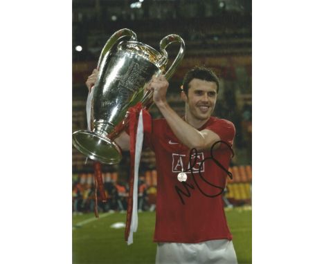 Michael Carrick 12x8 signed colour photo pictured with the champions league trophy. Michael Carrick (born 28 July 1981) is an