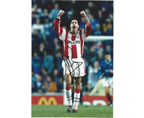 Football Ruud Van Nistelrooy 12x8 signed colour photo pictured in his playing days at PSV Eindhoven. Rutgerus Johannes Martin