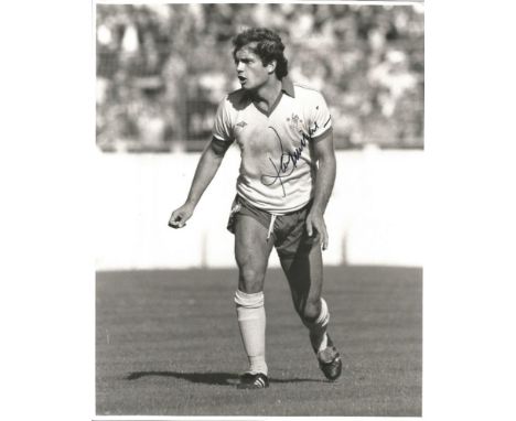 Football Ray Wilkins 10x8 signed B/W photo pictured in action playing for Chelsea. Raymond Colin Wilkins, MBE (14 September 1