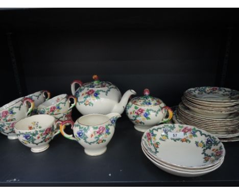 A Royal Cauldon tea service, 'Victoria' pattern