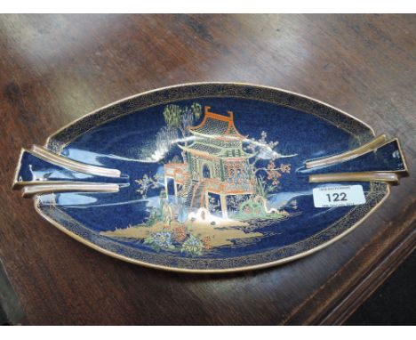 A Carltonware Blue Royale shallow dish