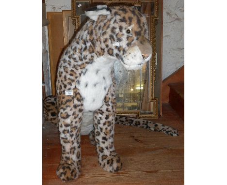 A Steiff studio leopard, 31" tall