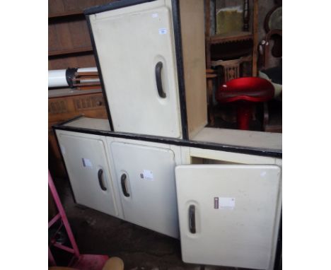 1950's enamel kitchen cupboards