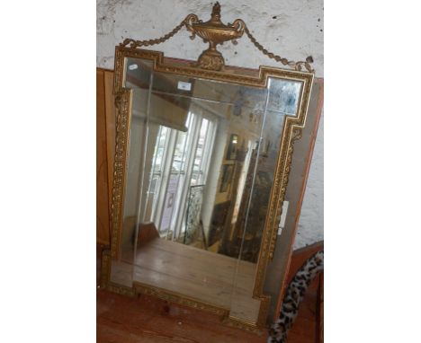 Gilt framed wall mirror (A/F) 