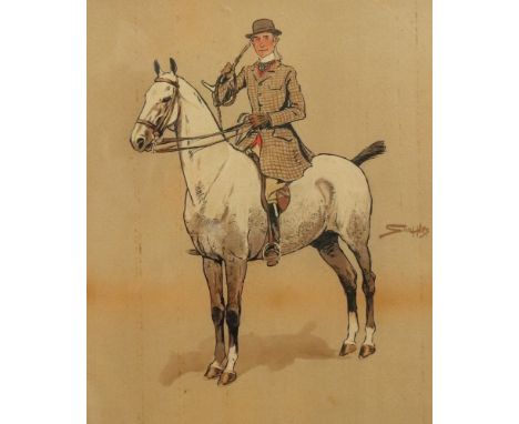 After Snaffles (Charles Johnson Payne) Old Tawny and The Gent with osses to sell, coloured prints, each 39 x 31cm, in contemp