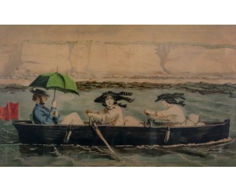 After John Leech, Not a bad idea for warm weather. Frederick. "Now girls pull away. 'Don't be idle!", inscribed with title an