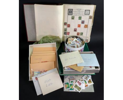 The Meteor stamp album with an all-world used collection, The Royal Illustrated stamp album with an all-world used collection