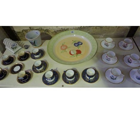 A Quantity of China, To include a six piece Royal Worcester coffee set, (12) part coffee sets by Aynsley and Wedgwood, a Port