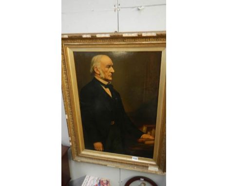 A lithograph portrait of Liberal Prime minister & Chancellor of the Exchequer William Ewart Gladstone