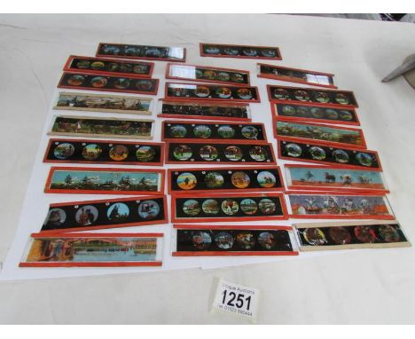 A collection of magic lantern slides