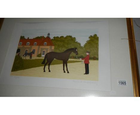 A signed French artist proof limited edition lithograph 29/32 entitled 'The Guardsman' by Vincent Haddelsey (1934-2010) print