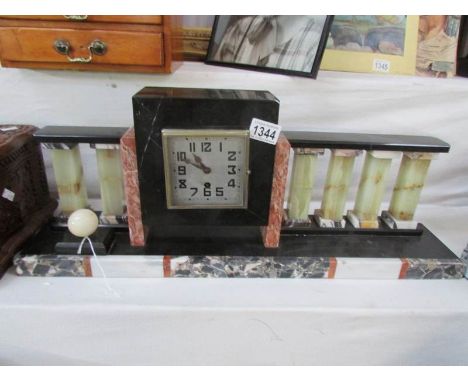 A French marble mantel clock in working order