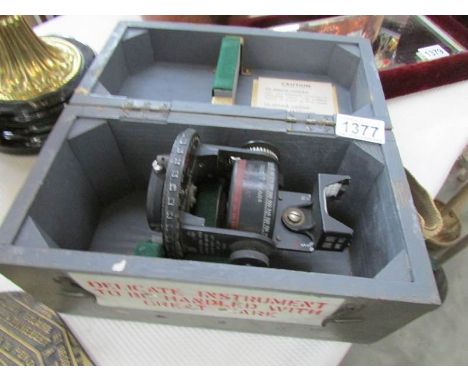 An RAF Lancaster compass in original case