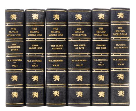 Churchill (Sir Winston Spencer) The Second World War, 6 vol., first edition, vol.1 with errata slip at p.611, very occasional