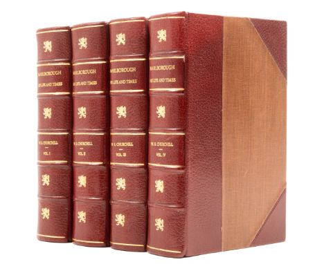 Churchill (Sir Winston Spencer) Marlborough: His Life and Times, 4 vol., first edition, plates and maps, some folding, vol.2 