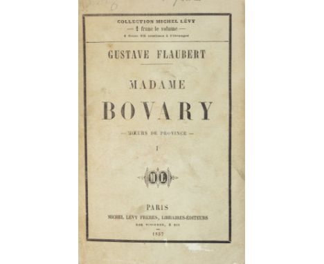 Flaubert (Gustave) Madame Bovary - Moeurs de Province, 2 vol., first edition, half-titles, some reinforcement to inner margin