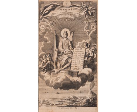 Kircher (Athanasius) Ars Magna Sciendi, 2 parts in 1, first edition, separate engraved title to each part, letterpress title 