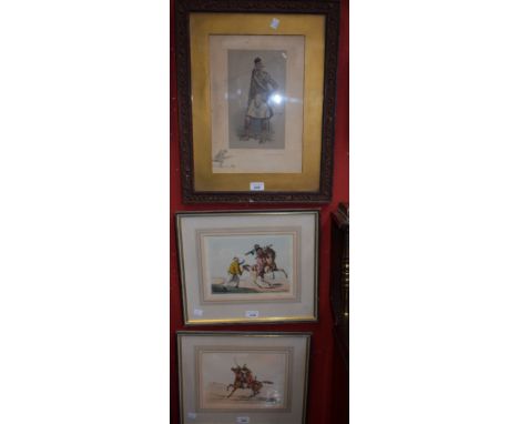 Pictures and Prints - a Snaffles print, Jock, Scottish Officer, published by Forbes; others, a pair, after Henry Atken, Arabi