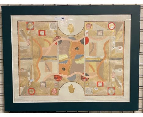 MIXED MEDIA PICTURE BY COSMASI DESCT - 56CMS (H) X 76CMS (W) APPROX 