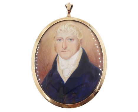 John Gatecliff  (1771-1831) of Hull - Ship's Captain and latterly Commodore of the Humber Pilots - a fine portrait miniature 