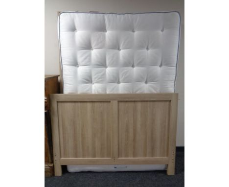 An M&amp;S Natural Plus 1000 mattress and contemporary double bed frame   