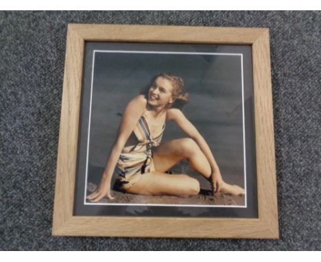 Photographer: Joseph Jasgur - Photo of Marilyn Monroe. Marilyn in 1946 at Zuma beach California. Photographer's copyright sta