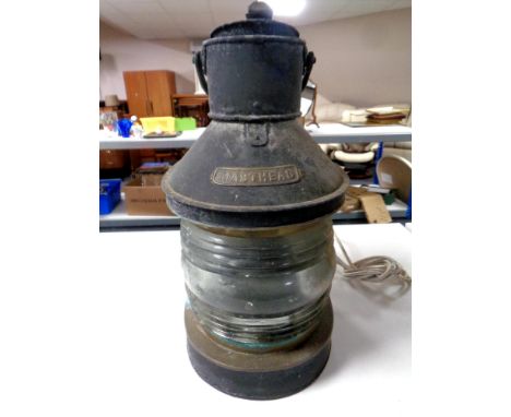 A vintage ship's masthead lamp (converted) 