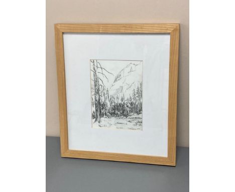 David Belilios : Bear walk, pencil sketch, signed, 20 cm x 15 cm. CONDITION REPORT: David Belilios was born in 1943. He studi