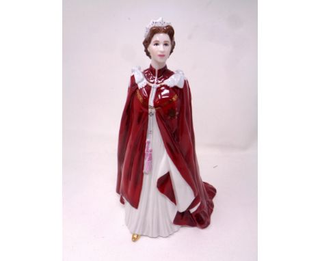 A Royal Worcester figure : The Queens 80th birthday 2006