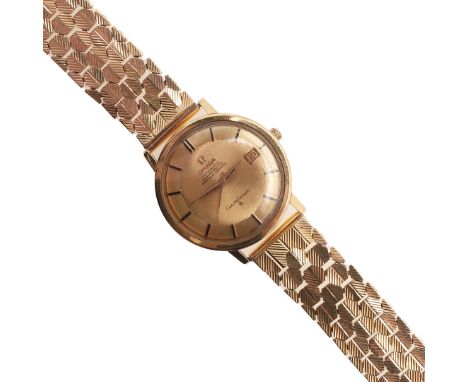 A GENTLEMAN'S 18CT GOLD AUTOMATIC CHRONOMETER CONSTELLATION WRISTWATCH BY OMEGA. A GENTLEMAN'S 18CT GOLD AUTOMATIC CHRONOMETE