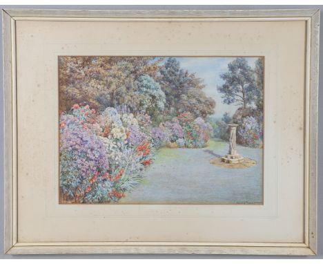 BEATRICE PARSONS (1869-1955). SUNDIAL, THE PLEASANCE, OVERSTRAND, NORFOLK. BEATRICE PARSONS (1869-1955). SUNDIAL, THE PLEASAN