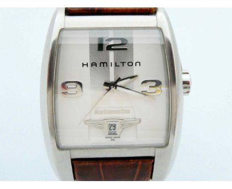 Hamilton "Brooke" Automatik USA 05.05.2015, Hersteller Hamilton, Modell Brooke, Referenz H 335150, Edelstahlgehäuse asymmetri