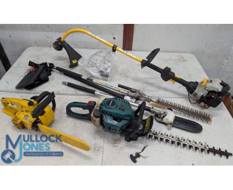 Power Tools / Garden Tools - features AL-KO KB 3501 chainsaw, Qualcast petrol hedge trimmer 0GPH2653 needs started cord reatt