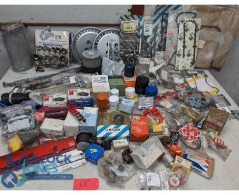 Quantity of Automotive / Car Parts - mixture of oil filters, air filters, brake pads, jubilee / hose clips, engine and exhaus