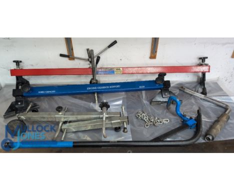 Automotive Tools - 300kg Engine / Gearbox support beam with fittings, Sealey universal engine support beam 300kg t/w another 