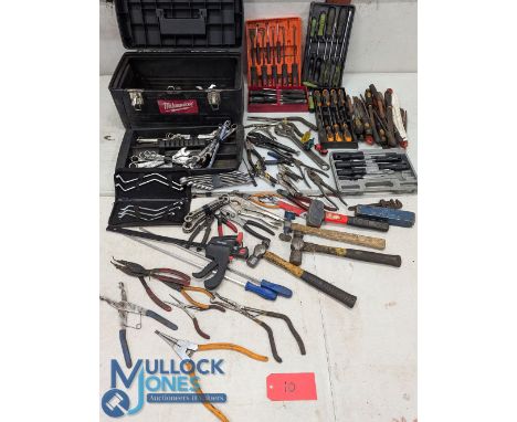 Assorted Hand Tools (Qty) includes various sizes of spanners and combination ratchets, assortment of grips, pliers, assorted 