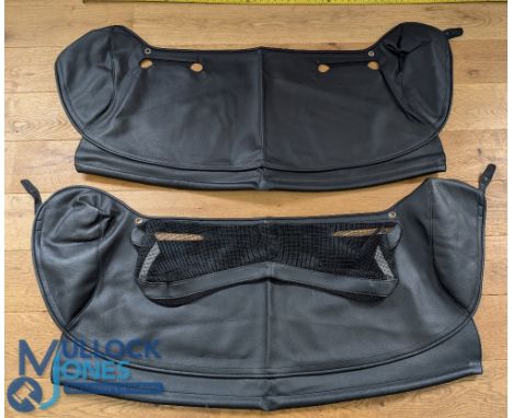 Automobile - Car Parts - MG Rover Open Flap Tonneau Cover x2 - variant styles (see image), appears faux leather, approx. meas