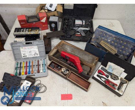 Automotive - Power Tools - featuring a Snap On Visual Inspection Device BK5500 in hard case, Snap On timing light, smoke leak