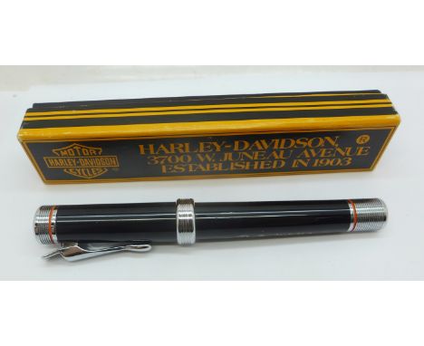 A Harley-Davidson fountain pen, with box 