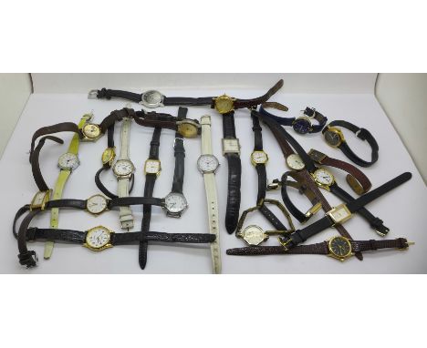 A collection of lady's wristwatches including Avia, Citizen, Sekonda, Lorus, Timex and Accurist 