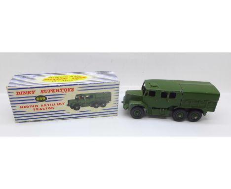 A Dinky Supertoys 689 Medium Artillery Tractor, boxed 