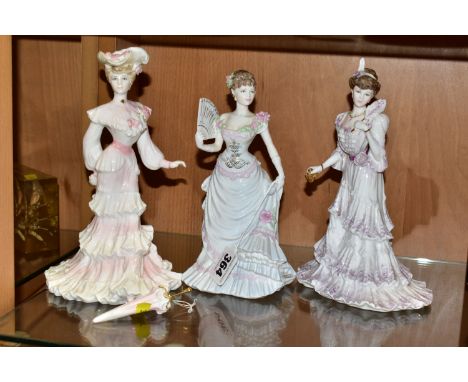 THREE COALPORT FOR COMPTON &amp; WOODHOUSE LIMITED EDITION LADY FIGURES, comprising 'Femmes Fatales - Lillie Langtry', no. 38