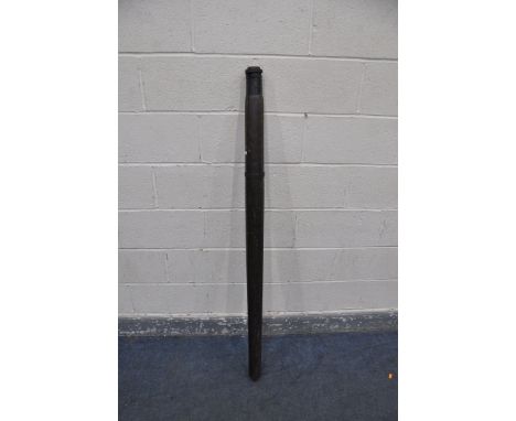 A VINTAGE WOODEN TRIPOD STAND